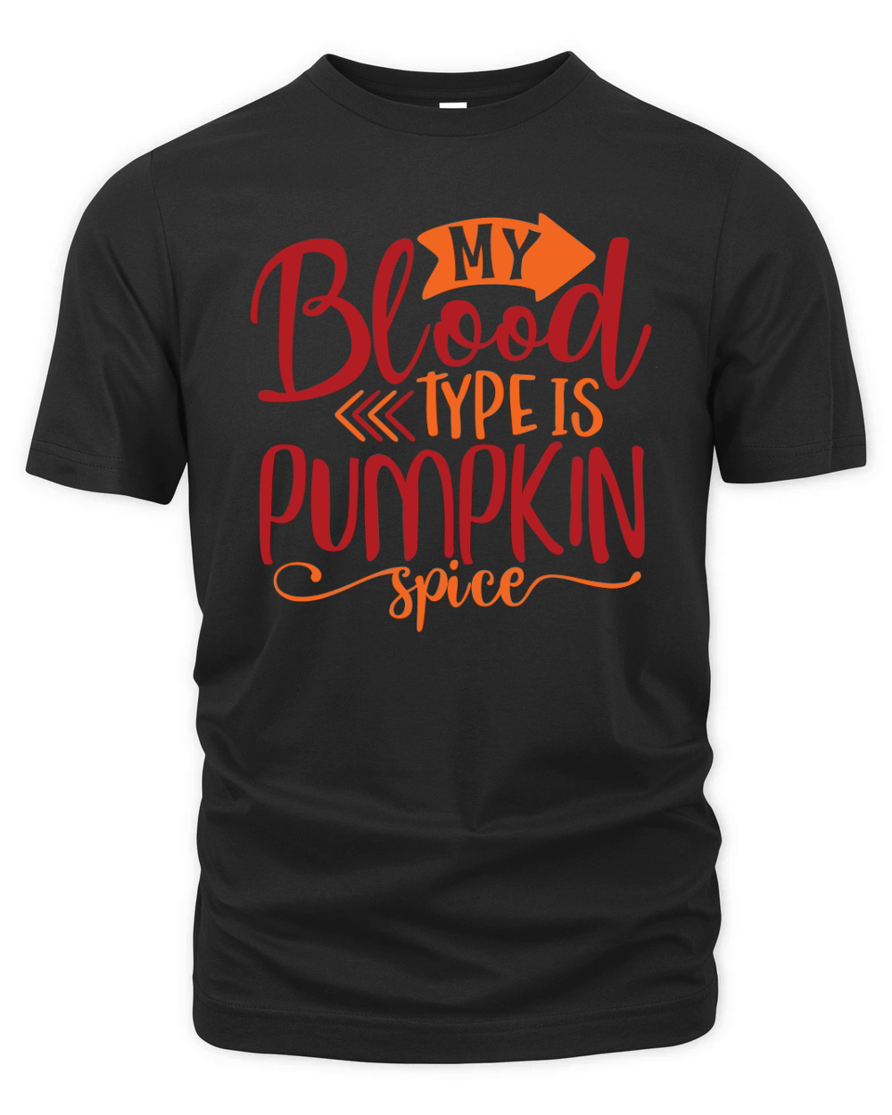 My blood type is pumpkin spice Organic Unisex T-shirt