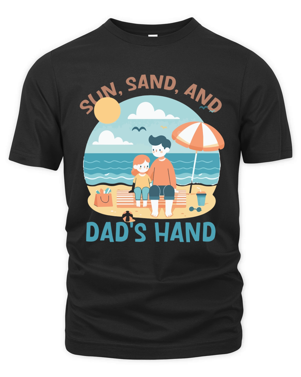 Sun Sand and Dads Hand Organic Unisex T-shirt