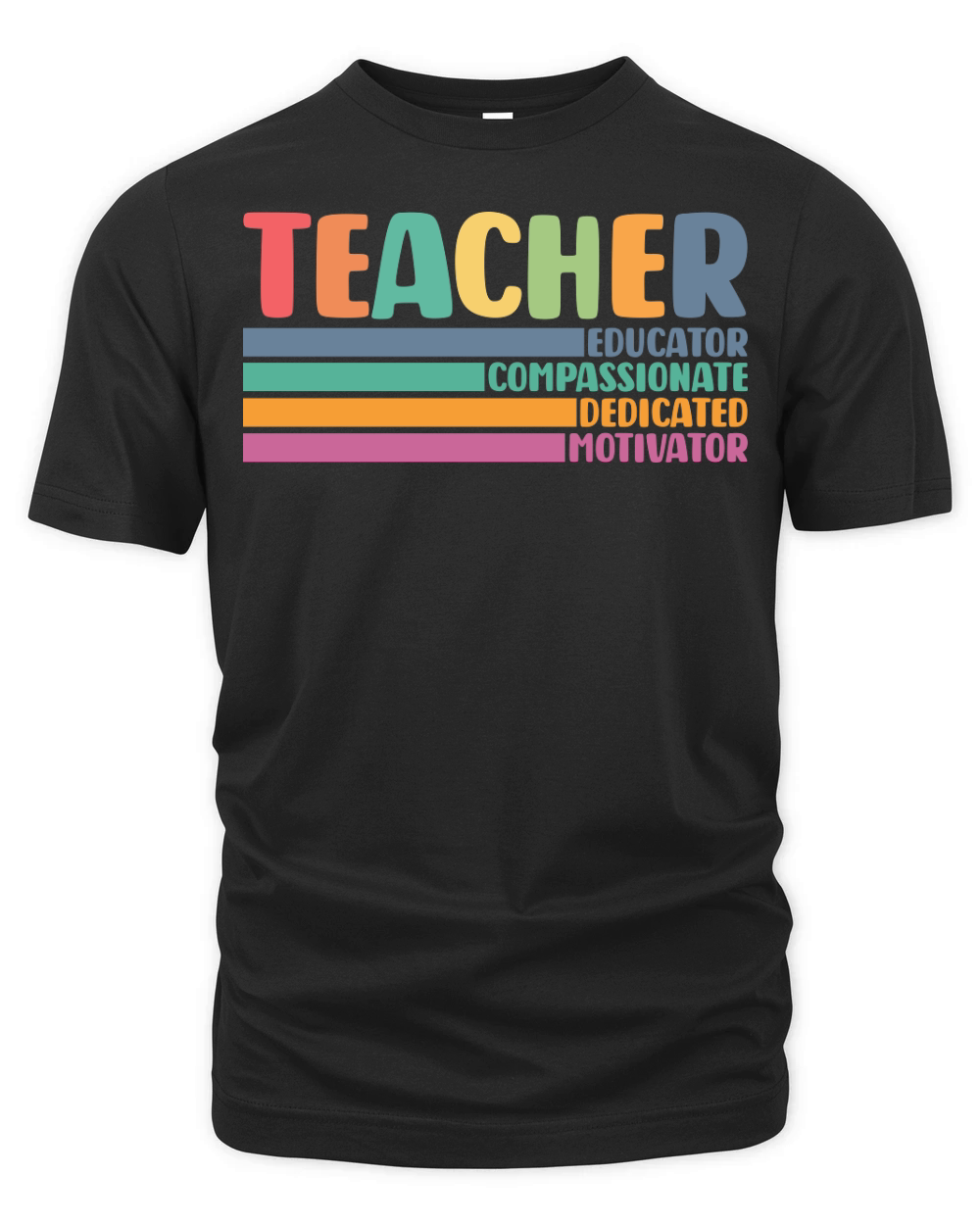 Teacher Educator Compassionate Dedicated Motivator Organic Unisex T-shirt