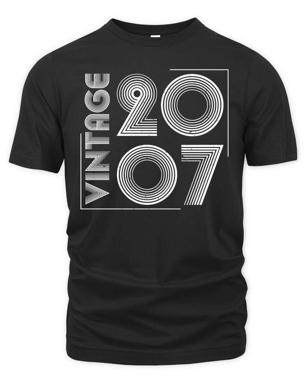 Vintage 2007 Birthday T Shirt Design (2) Organic Unisex T-shirt