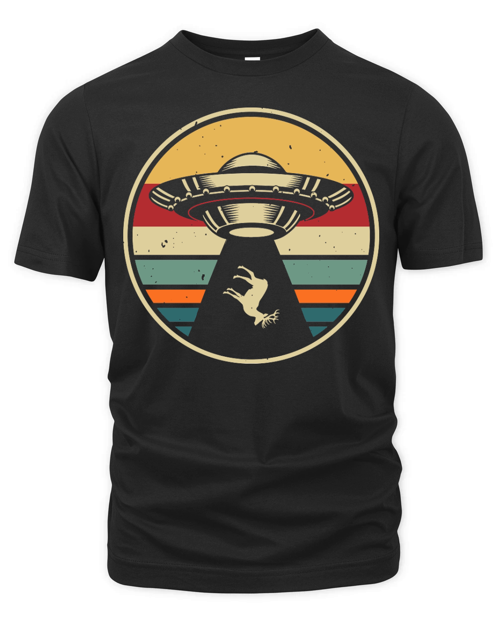 Vintage UFO Alien 5 Organic Unisex T-shirt