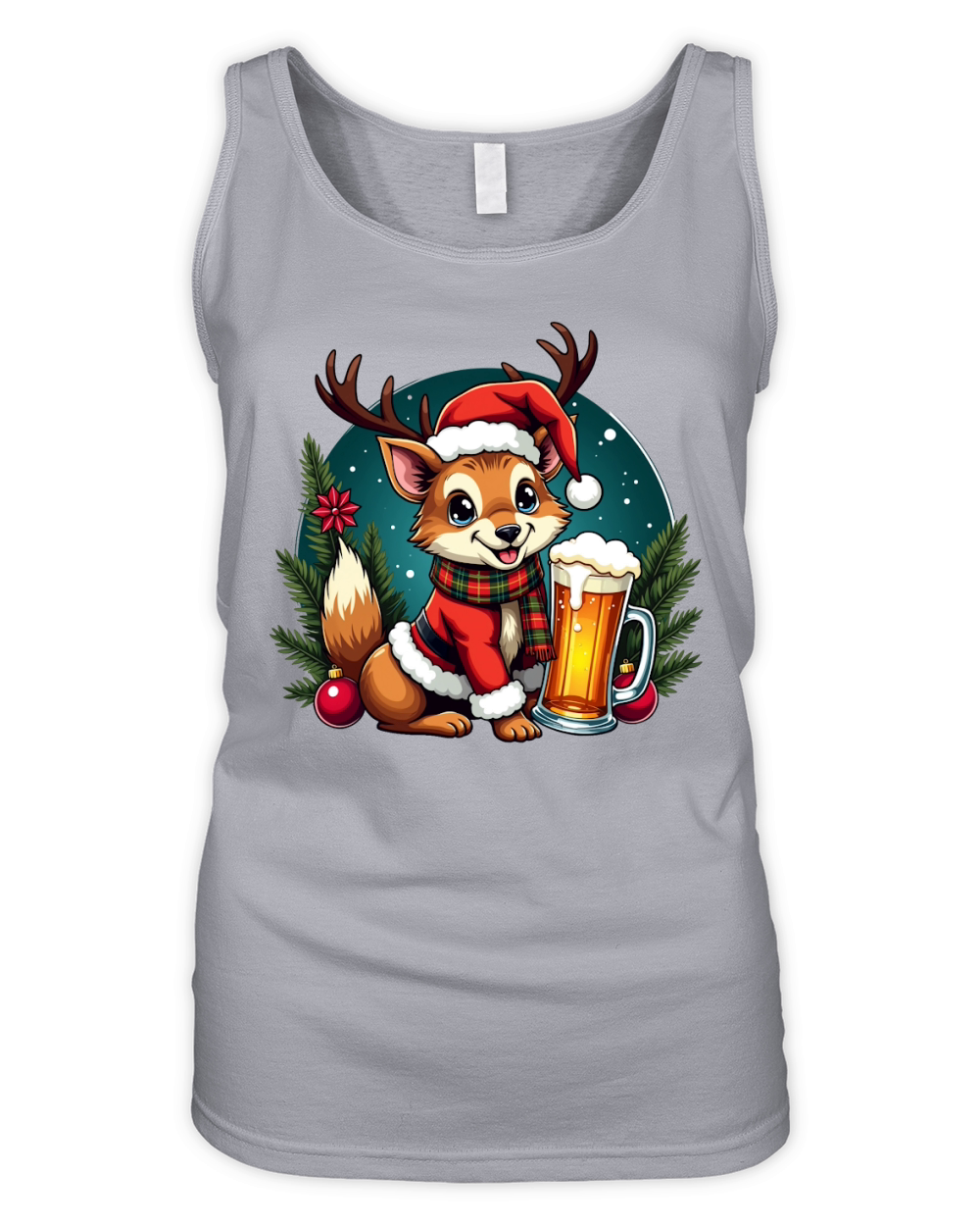 Animal Beer Christmas Sublimation Bundle 07 Organic Women's Tank Top