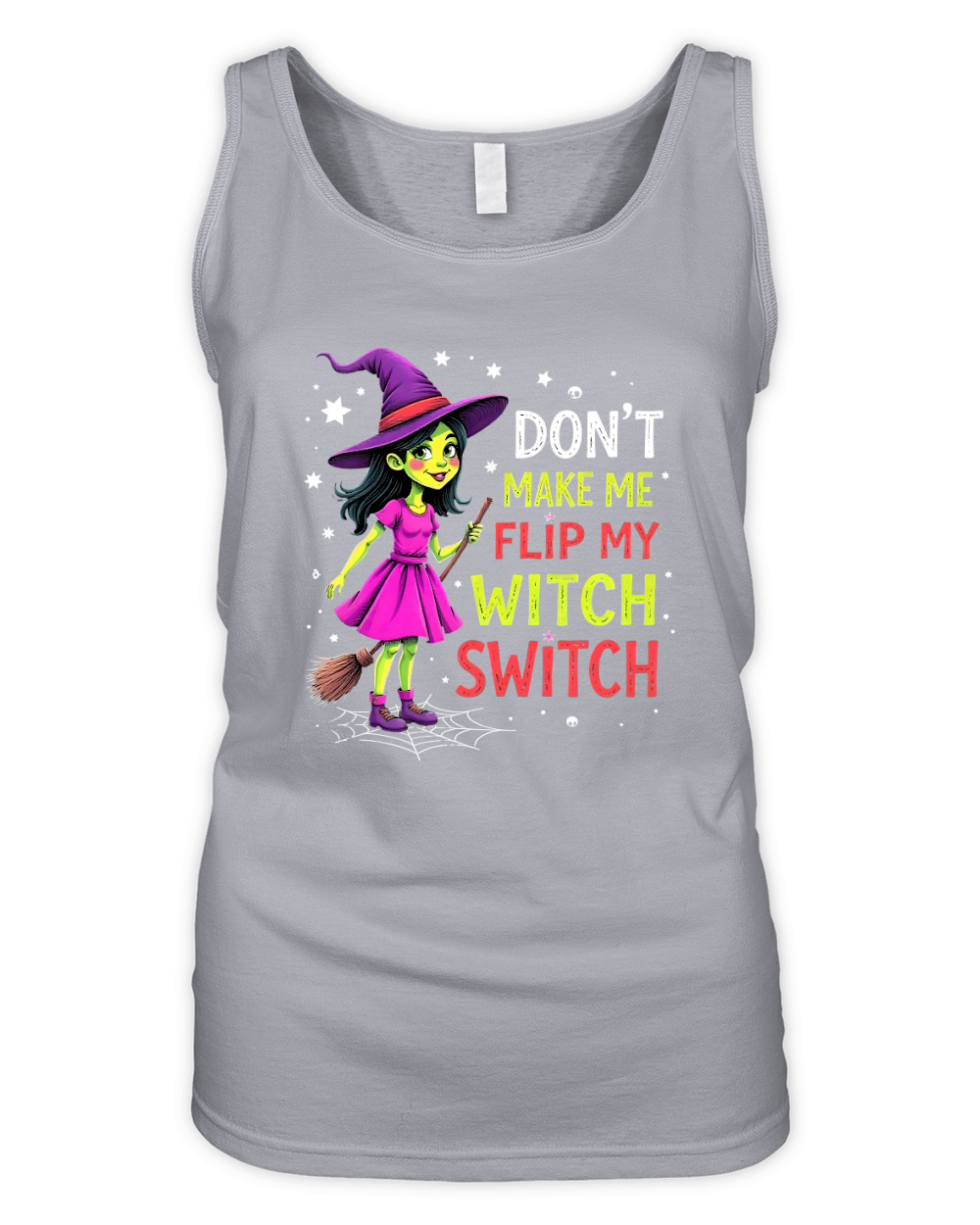 Dont Make Me Flip My Witch Switch 2 Organic Women's Tank Top
