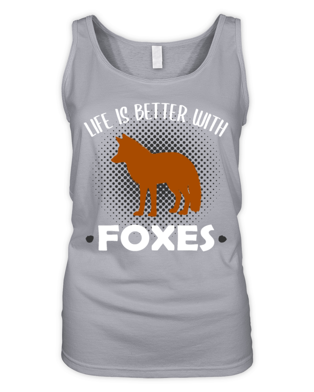 Fox Forest Animal Lovers Quote Gift Organic Women's Tank Top