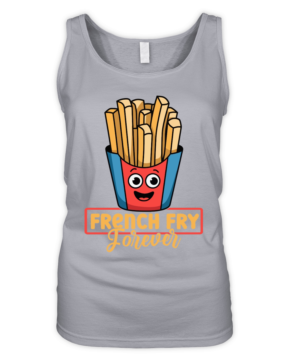 French Fry Forever Graphics Organic Women's Tank Top