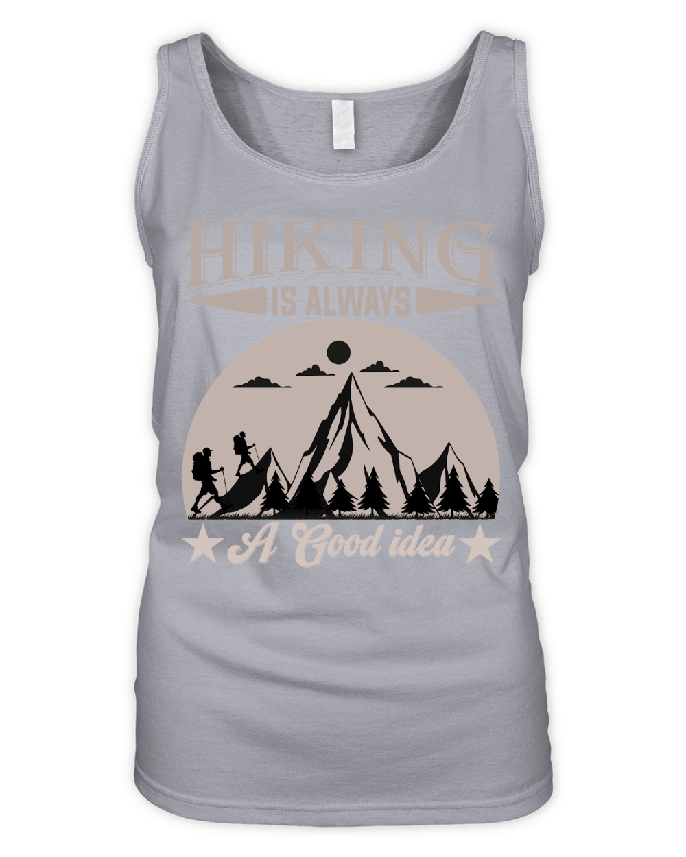 Hiking is always a good idea Organic Women's Tank Top
