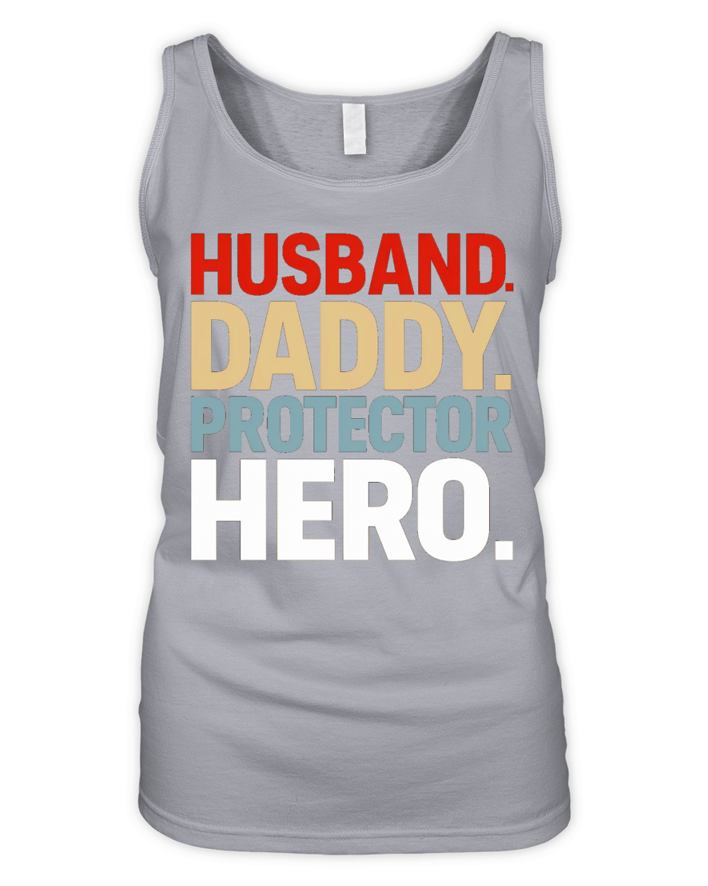 Husband daddy protector hero Organic Women's Tank Top