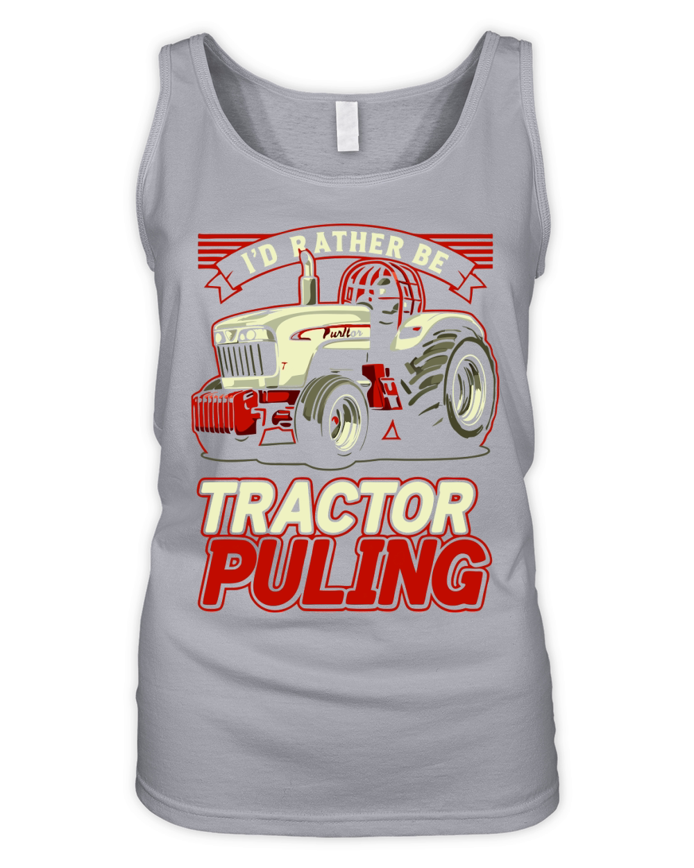 Id Rather Be Tractor Puling Organic Women's Tank Top