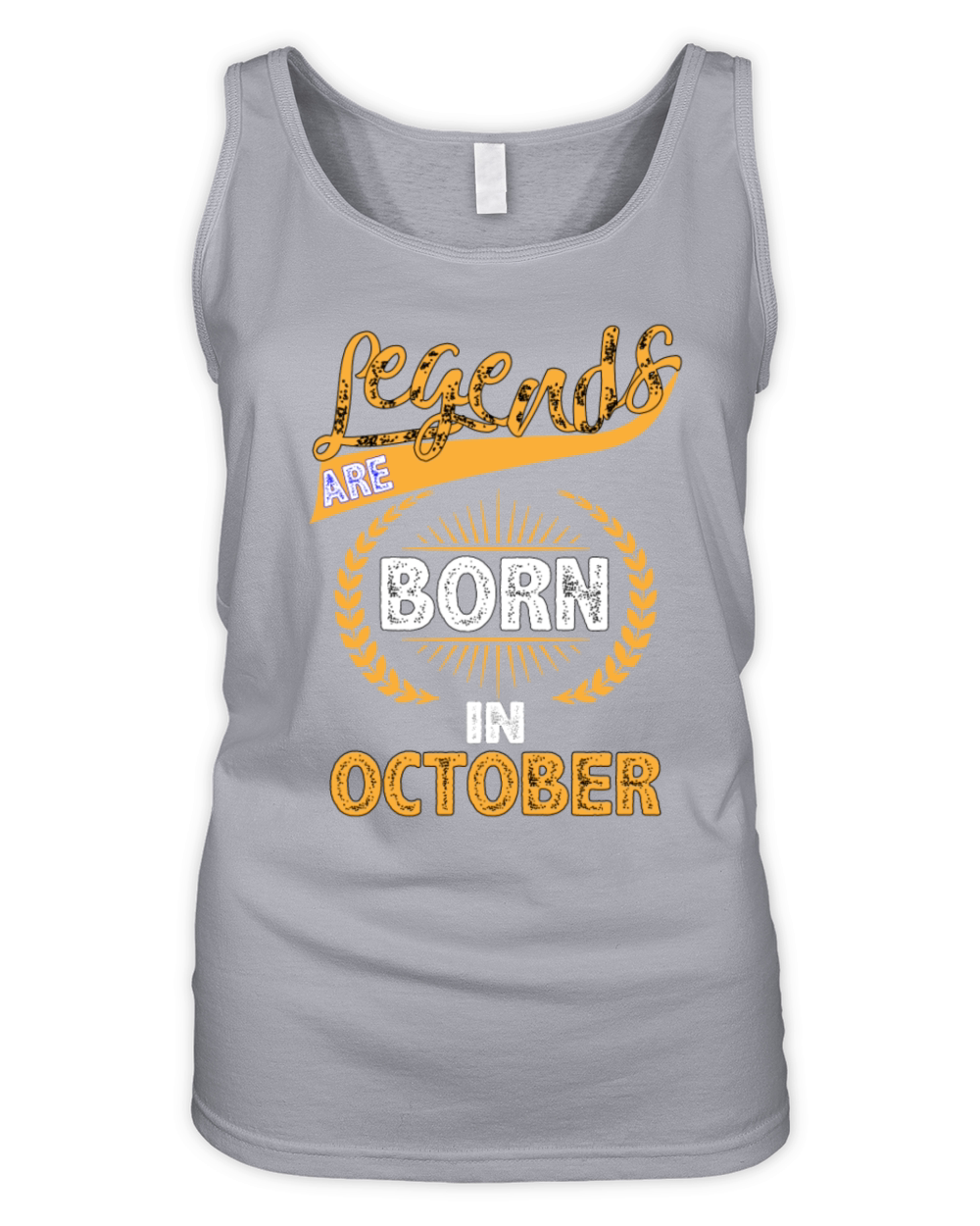 Legends Are Born In October Organic Women's Tank Top