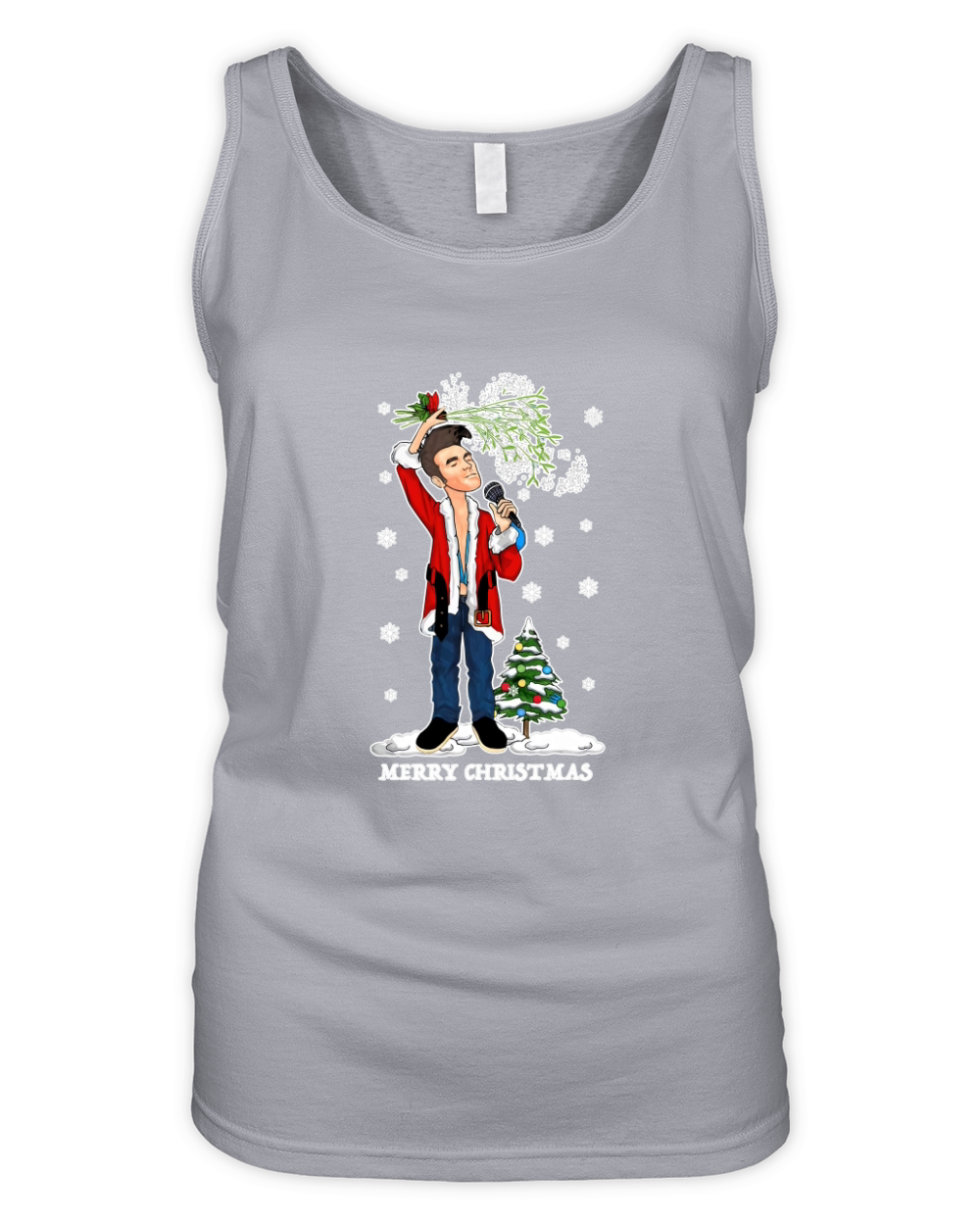 Merry Christmas Morrissey Christmas Jumper Organic Women's Tank Top