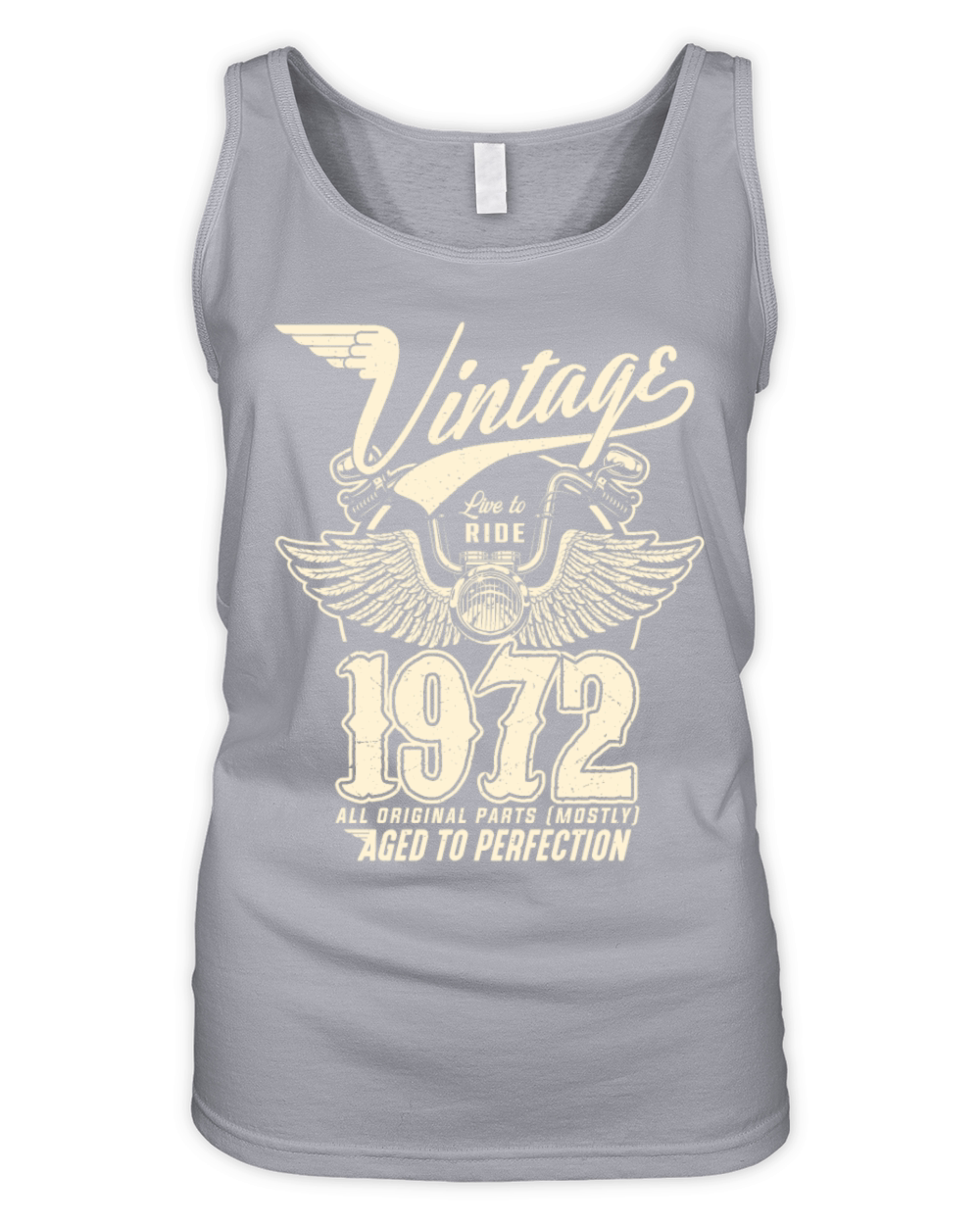 Vintage 1972 - 50 years old - 50th birthday gift Organic Women's Tank Top