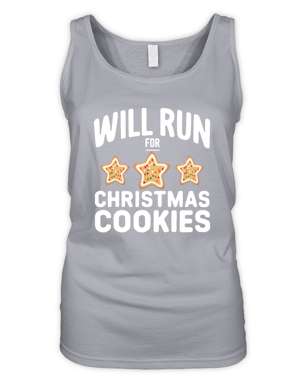 Will Run For Christmas Cookies Organic Women's Tank Top