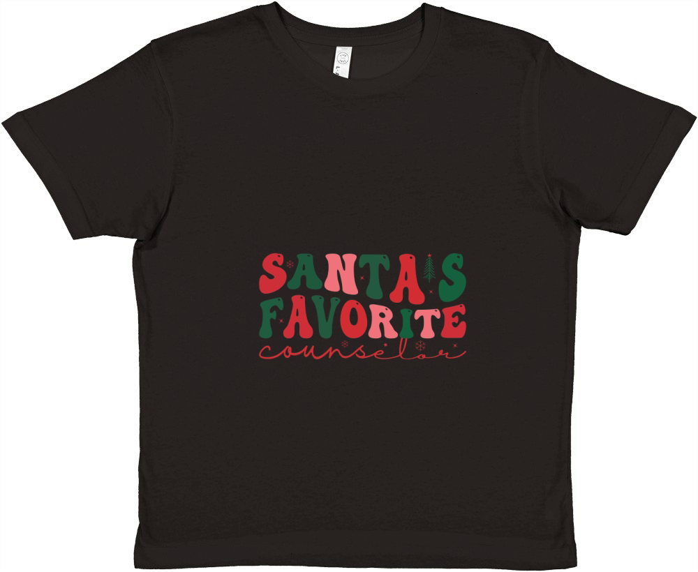 Christmas Counselor Santas Favorite (1) Premium Kids Crewneck T-shirt