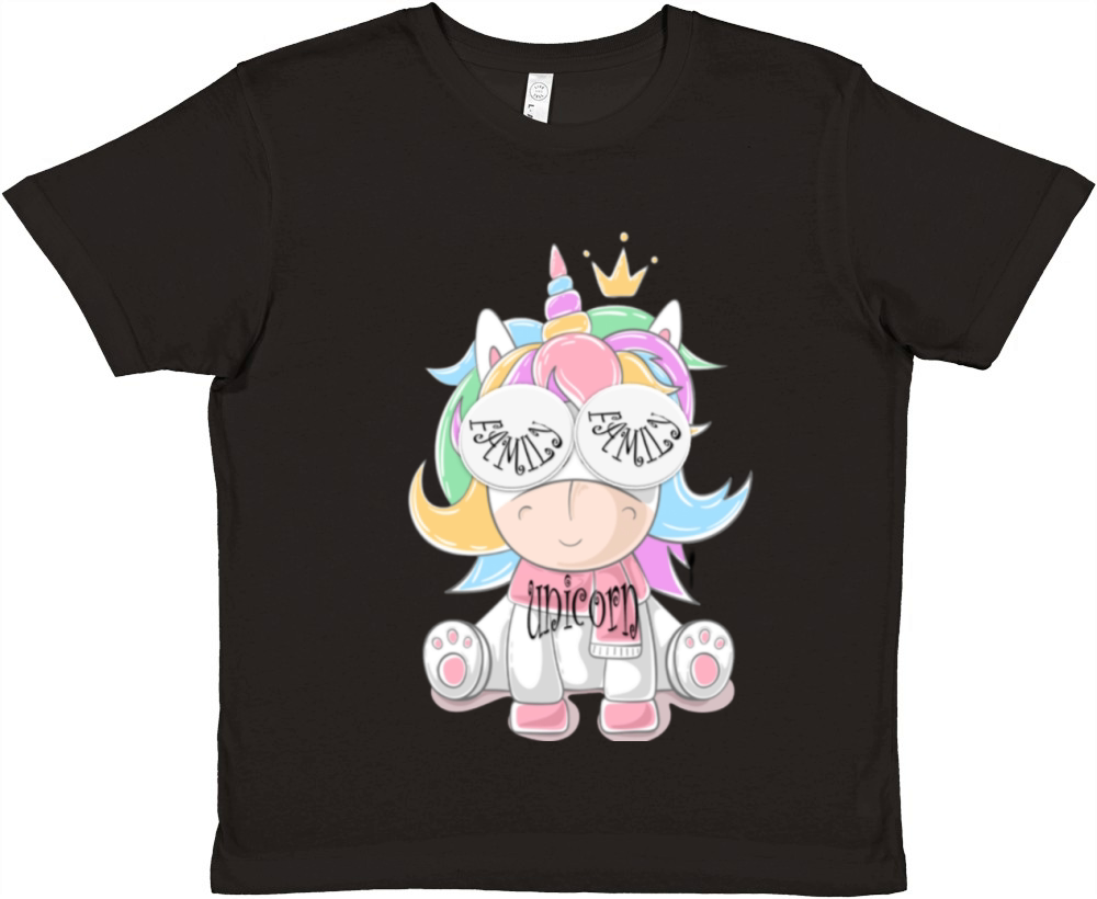 family unicorn shirt Premium Kids Crewneck T-shirt