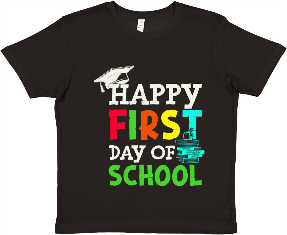 Happy First Day Of School 03 Premium Kids Crewneck T-shirt