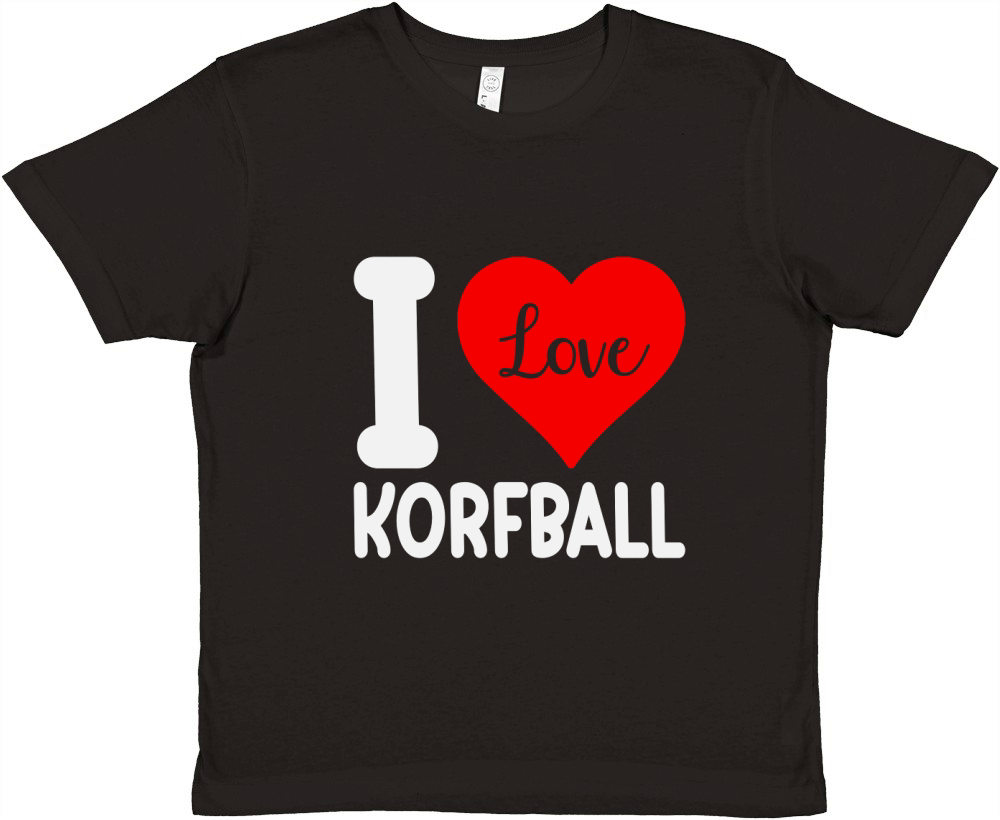I Love Korfball Premium Kids Crewneck T-shirt