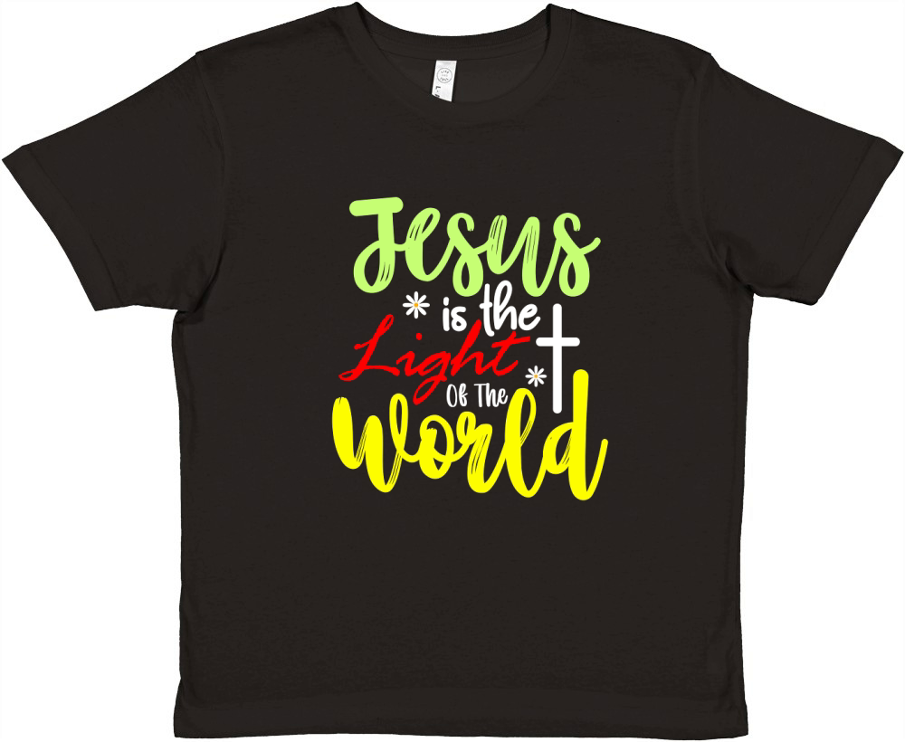 Jesus is the Light of the World Premium Kids Crewneck T-shirt