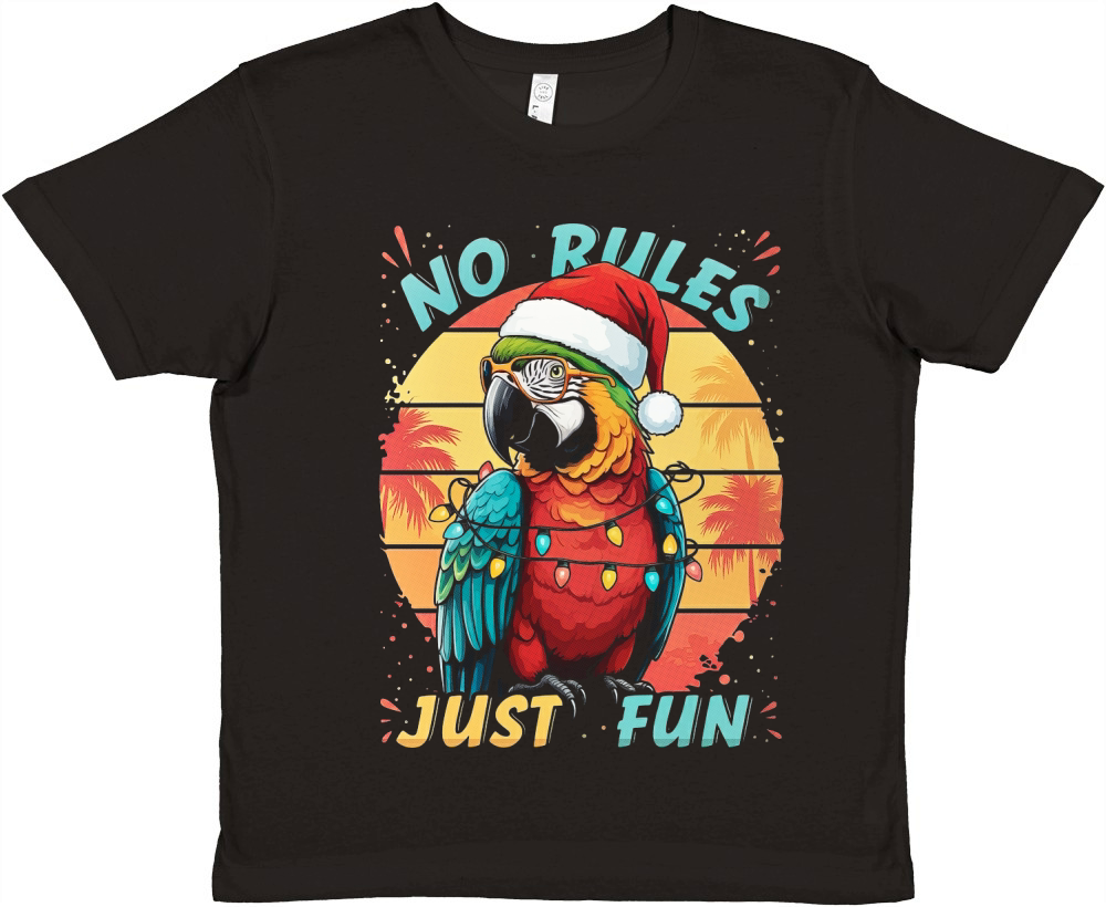 No Rules Just Fun Tropical Premium Kids Crewneck T-shirt