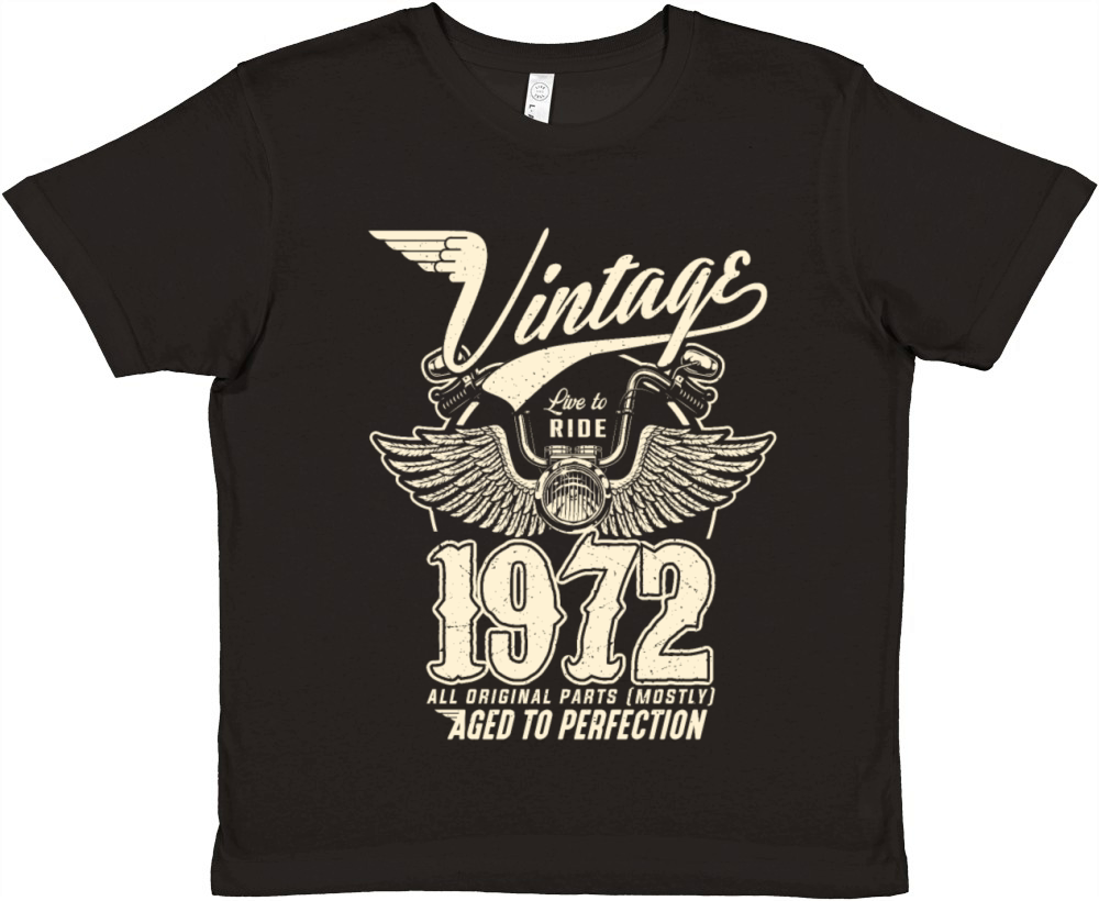 Vintage 1972 - 50 years old - 50th birthday gift Premium Kids Crewneck T-shirt