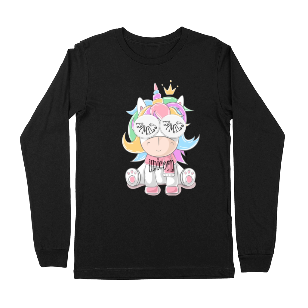 family unicorn shirt Premium Long Sleeve