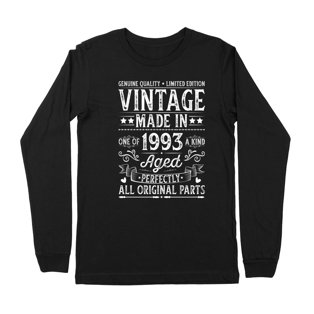 Vintage Made In 1993 Birthday Premium Long Sleeve