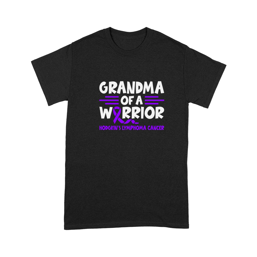 Hodgkins Lymphoma Cancer awareness Grandma of a warrior Premium T-shirt