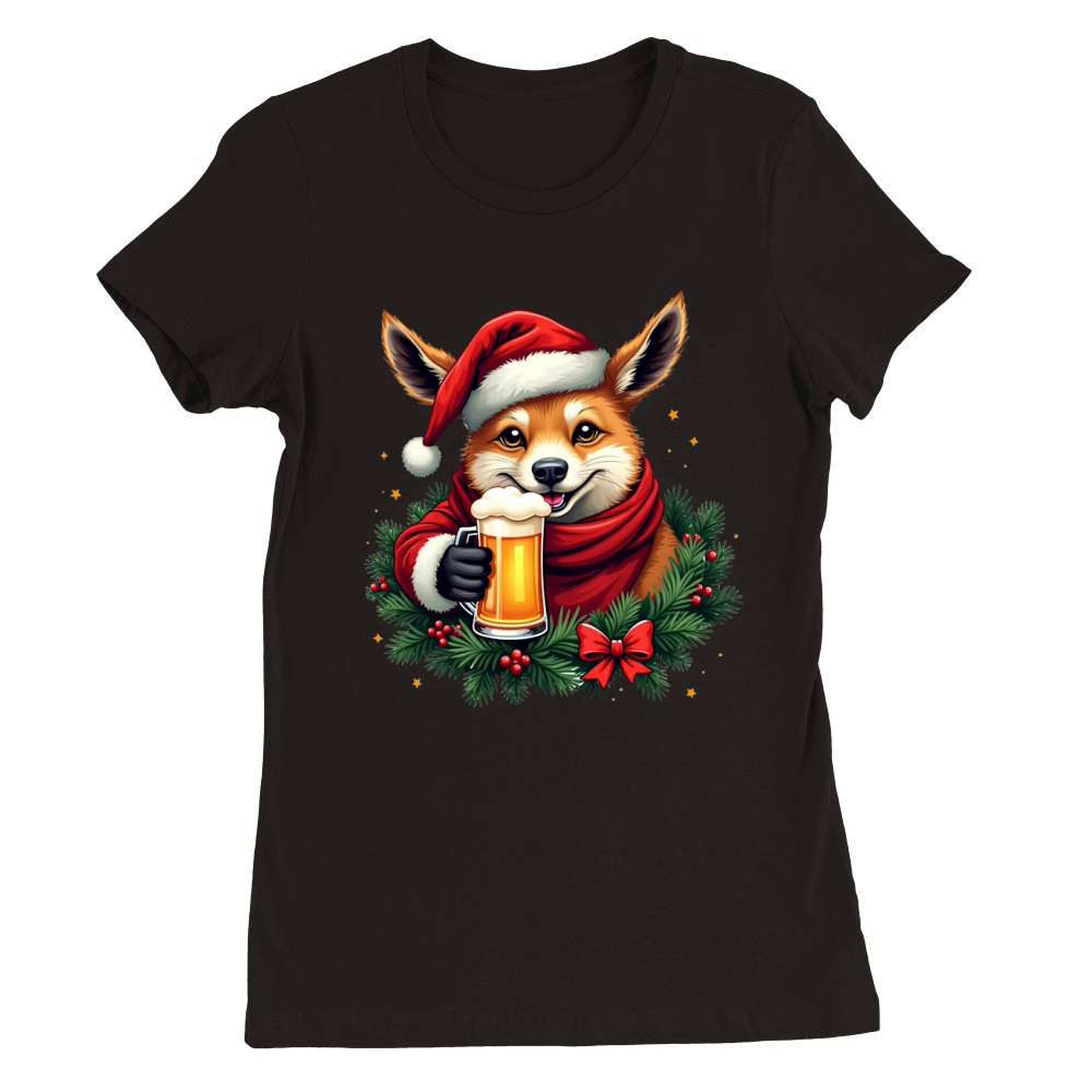 Animal Beer Christmas Sublimation Bundle 04 Premium Womens Crewneck T-shirt