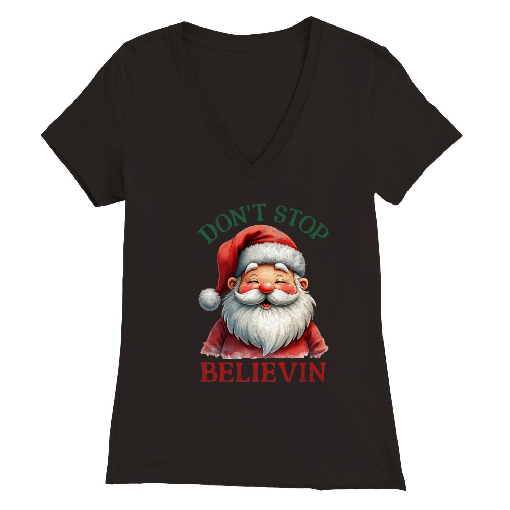 Dont stop believin 3 Premium Womens V-Neck T-shirt