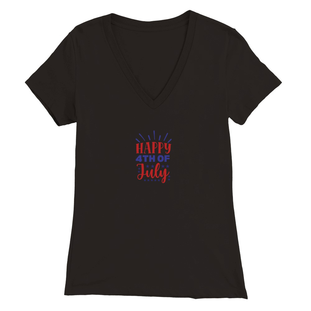 Happy 4Th of July 4 03 Premium Womens V-Neck T-shirt