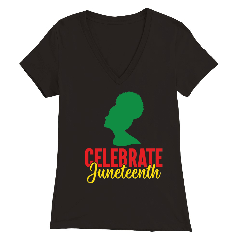 Juneteenth (7) Premium Womens V-Neck T-shirt
