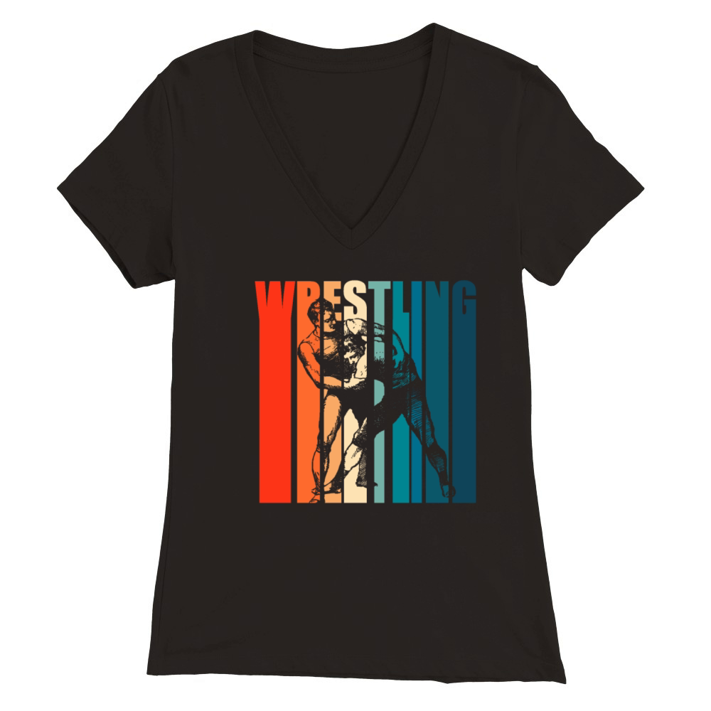 Wrestling Saying Motive for a Wrestler or Fighter Premium Womens V-Neck T-shirt