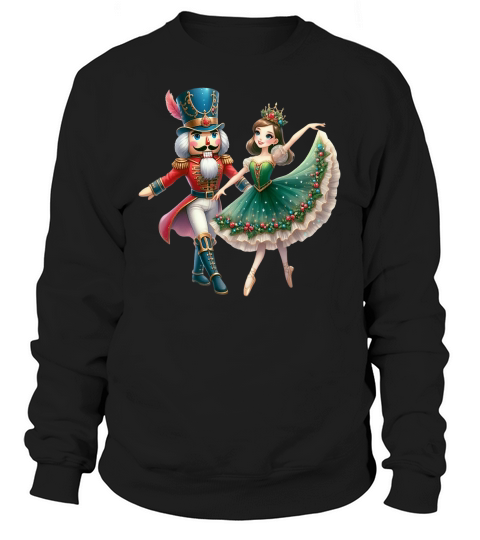 Nutcracker and Ballerina Christmas Dance Sweatshirt Unisex