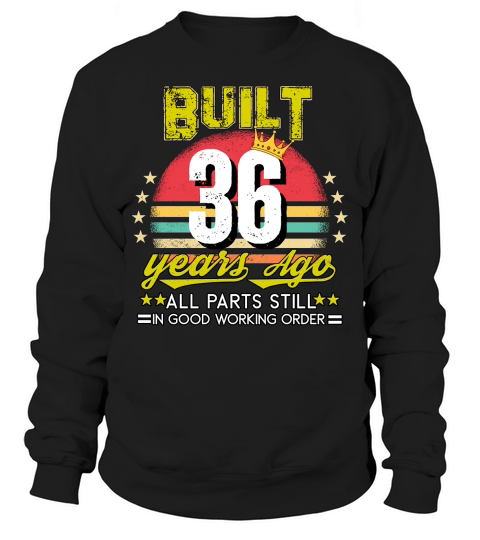 Vintage Birthday 36 Sweatshirt Unisex