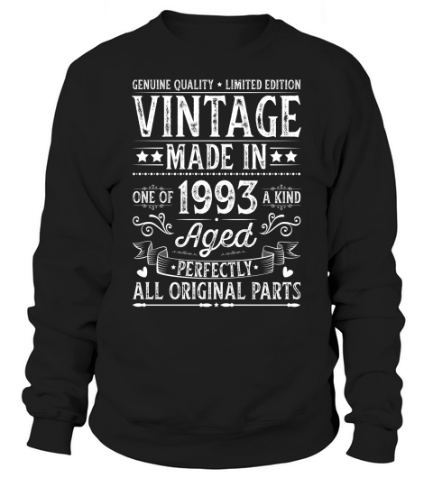 Vintage Made In 1993 Birthday Sweatshirt Unisex