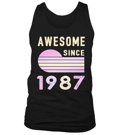 1987 Birthday Retro Vintage Gift original Tank Top Unisex