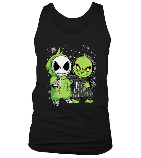 Baby Jack Skellington and Grinch Christmas Tank Top Unisex