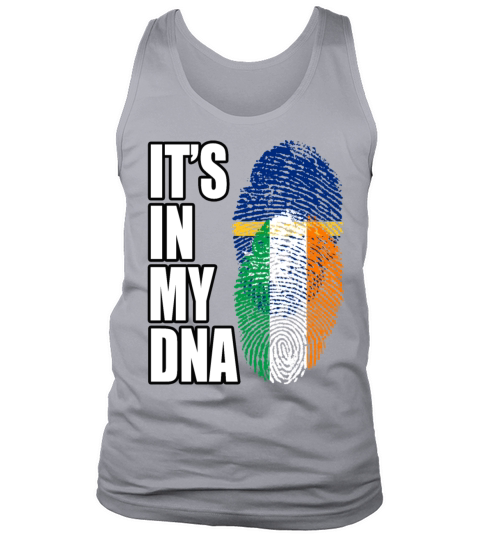 Irish And Nauruan Mix DNA Flag Heritage Tank Top Unisex