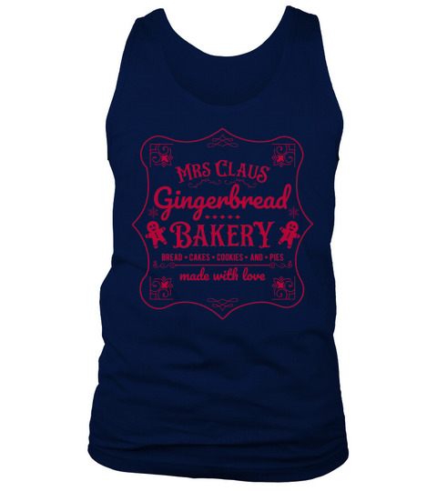 Mrs Claus gingerbread bakery bread cakes cookies and pies 03 Tank Top Unisex