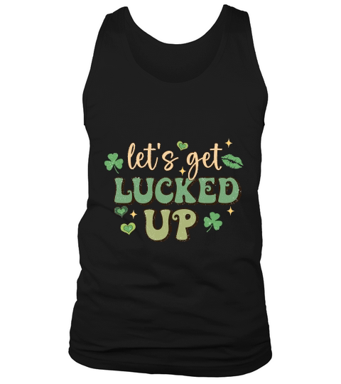 Retro St Patricks Day Lets get Lucke Uup Tank Top Unisex
