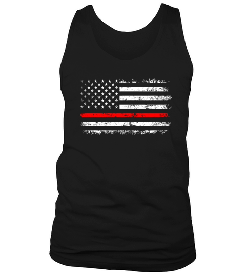 Thin Red Line Distressed USA Flag Tank Top Unisex
