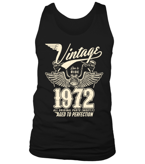 Vintage 1972 - 50 years old - 50th birthday gift Tank Top Unisex
