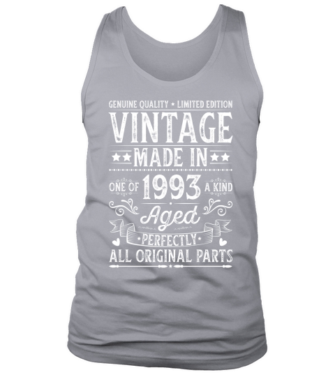 Vintage Made In 1993 Birthday Tank Top Unisex