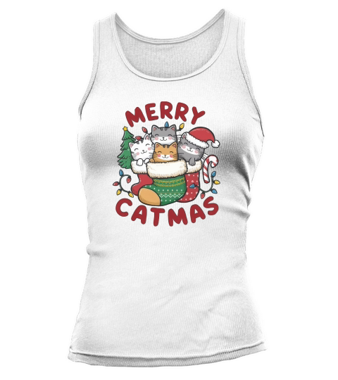 Retro Christmas Cat Vintage5 Tank top Woman