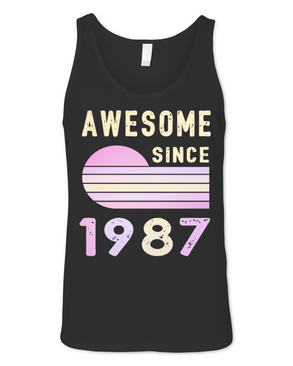 1987 Birthday Retro Vintage Gift original Unisex Jersey Tank