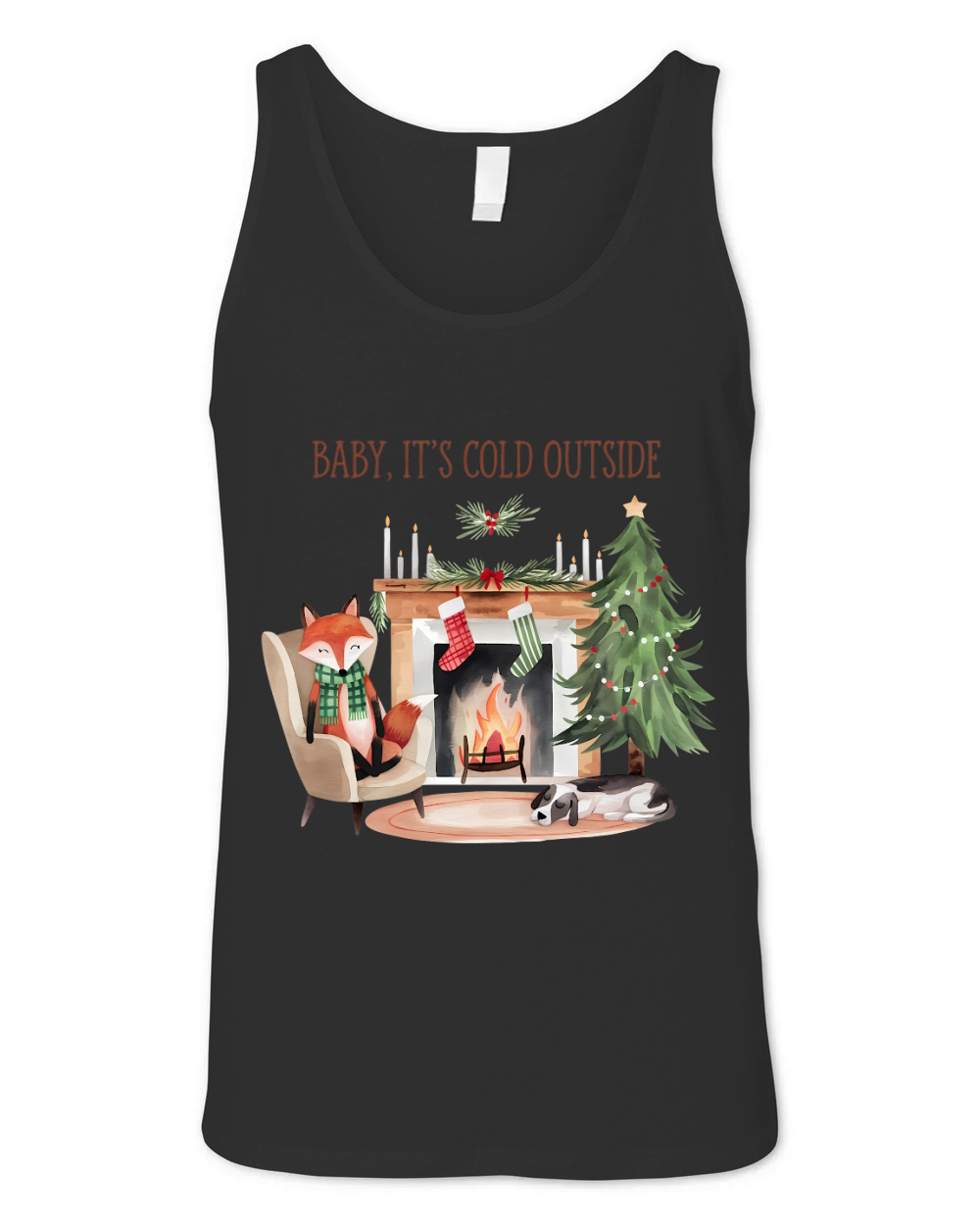 Baby Its Cold Outside Vintage Unisex Jersey Tank