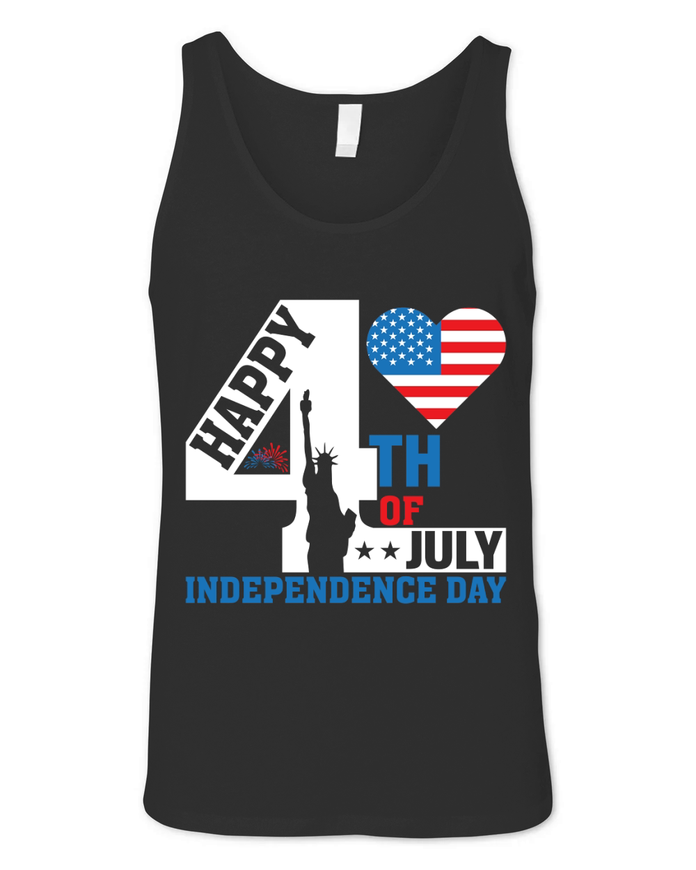 Happy 4th of July Independence Day Unisex Jersey Tank