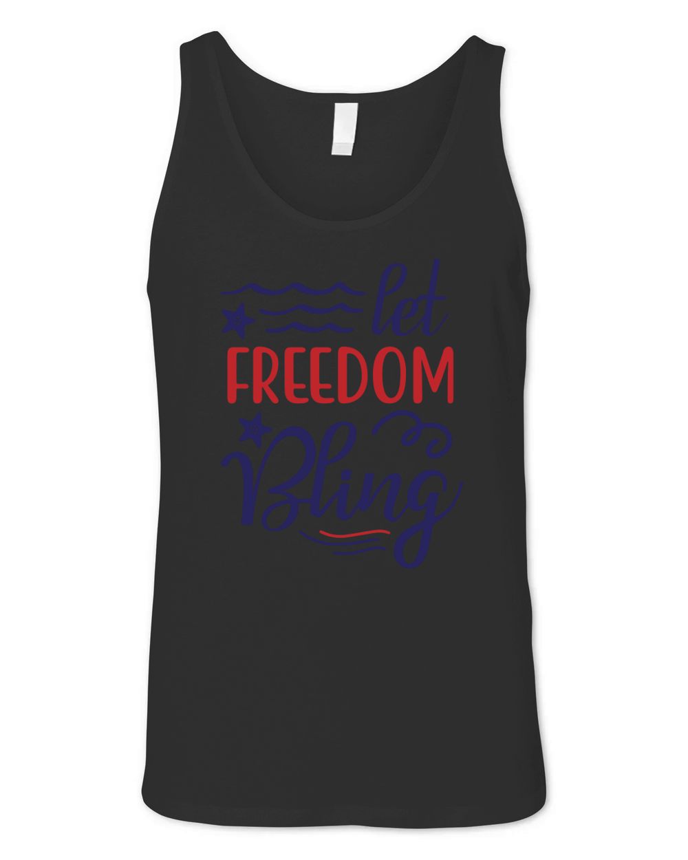 let freedom bling Unisex Jersey Tank