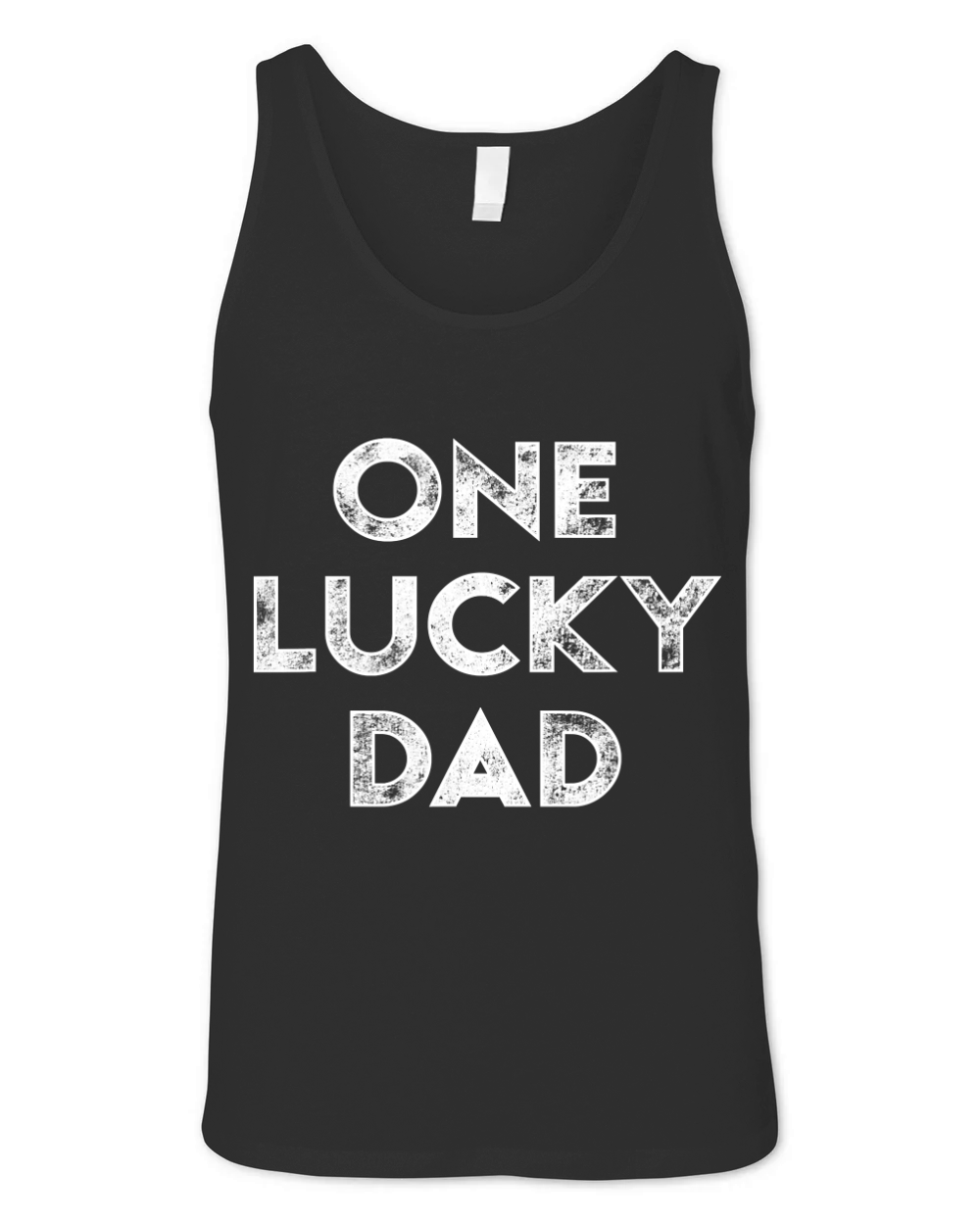 Mens One Lucky Dad St Patricks Day T Shirt Gift Daddy Father T-Shirt Unisex Jersey Tank