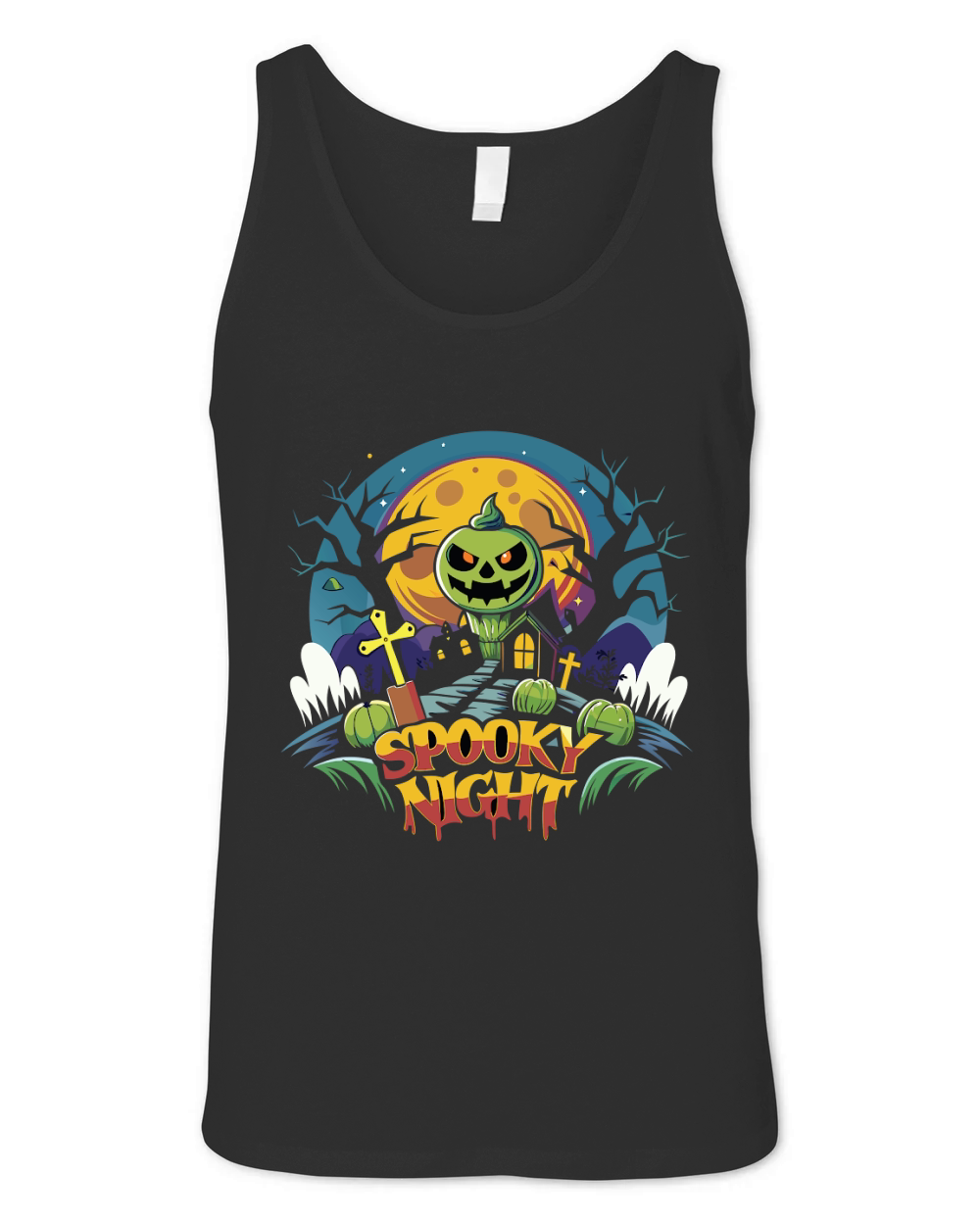 Spooky Night Unisex Jersey Tank