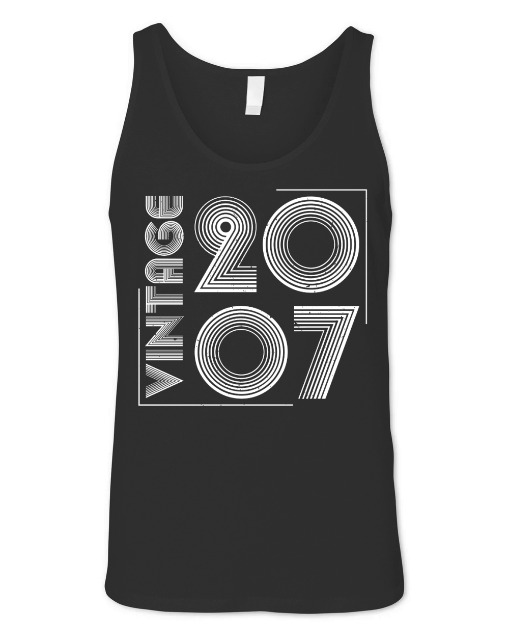 Vintage 2007 Birthday T Shirt Design (2) Unisex Jersey Tank